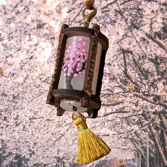 Springtime Sakura 4 Post Lamp Swizzle