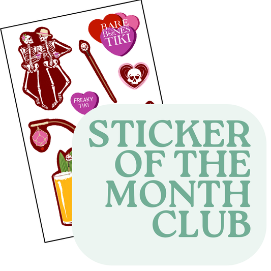 Bare Bones Tiki Sticker Club