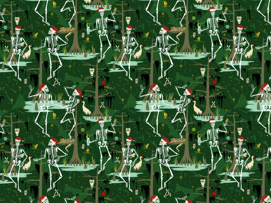 Christmas '25 Bare Bones Tiki Wrapping Paper