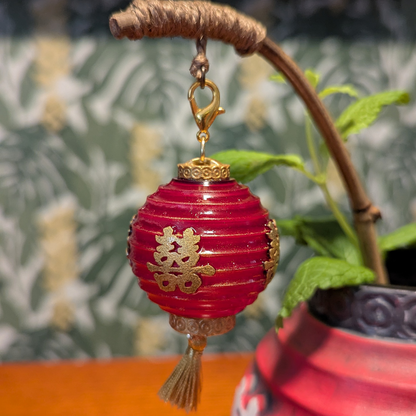Close Up of Red Joy Light Swizzles from Bare Bones Tiki Unlit with Matching Mug from Taboo Relics