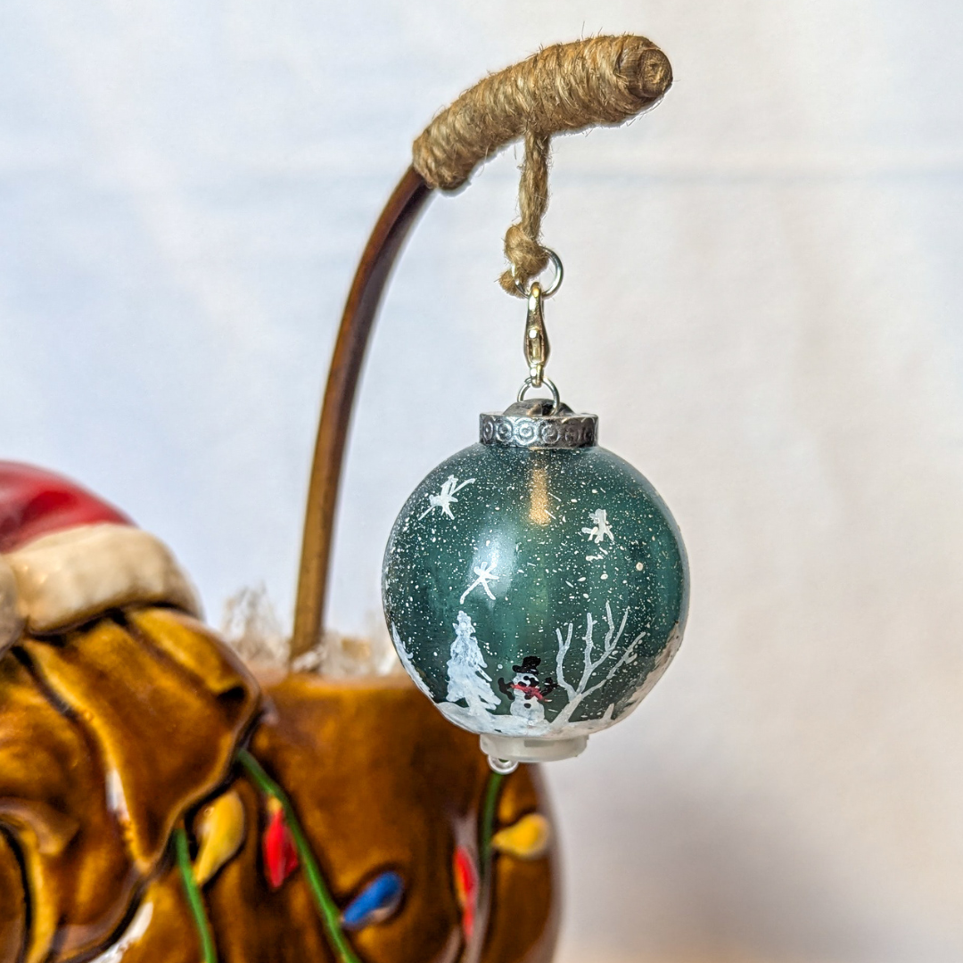 Snow Globe Swizzle Xmas 24 Unlit in Christmas Elephant Tiki Mug