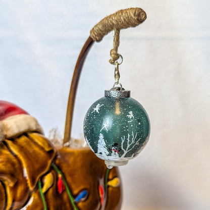 Snow Globe Swizzle Xmas 24 Unlit in Christmas Elephant Tiki Mug